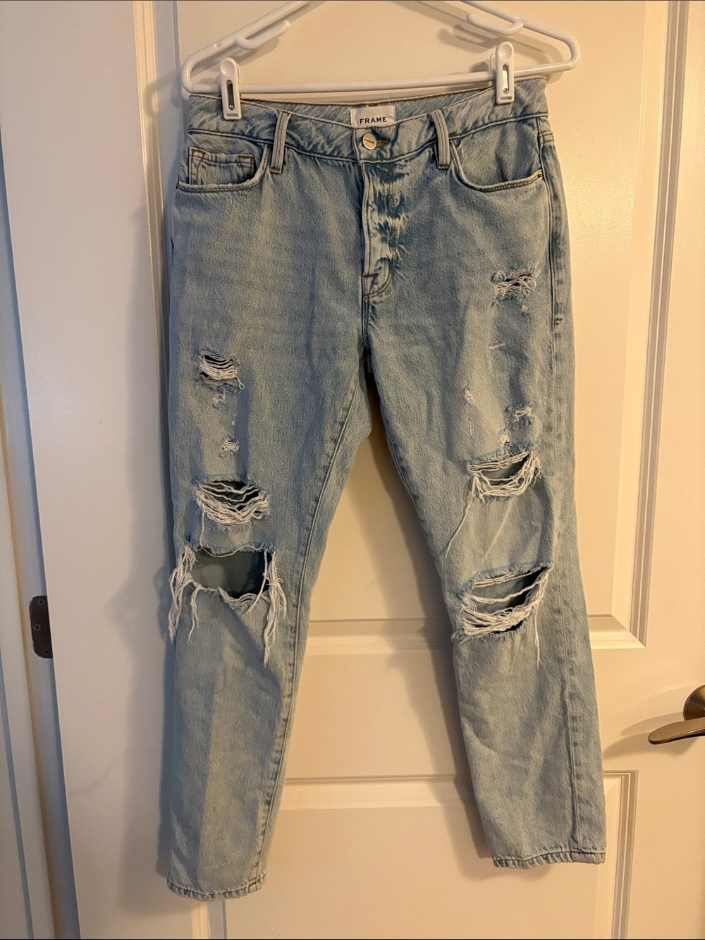Frame Denim Le Garçon Distressed Jeans - Accepting Offers!